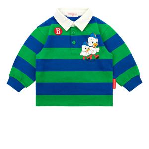 베이비 빈즈 브로스 스트라이프 럭비 티셔츠_BP61TC140