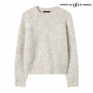 정상가:89,000원 ㅣ 데일리 무지 크롭 라운드 긴팔 니트 (NP4KT049L0)