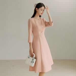 (~XXL까지) 포딜라 스퀘어넥 트위드 원피스 봄 가을 하객룩 오피스룩 모임룩 격식룩 빅사이즈