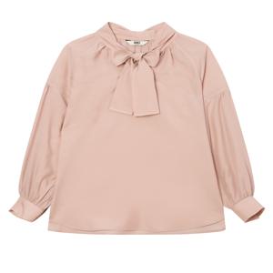 닥스 여성 [[24FW]] DLBL4C707P1 [가격인하][울] 핑크 탈착 타이 튤립형 긴소매 블라우스