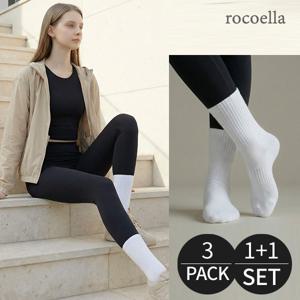 올데이 쿠션 크루 스포츠 양말 3PACK 1+1