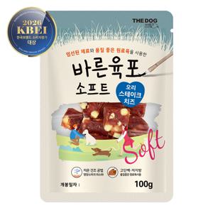 올바른 소프트 육포 사사미 오리스테이크치즈 100g