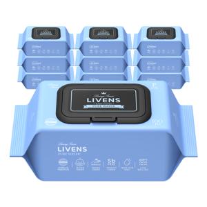 퓨어 워터 순수 도톰한 앰보싱 물티슈 100매 10팩