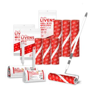 리벤스 빨간맛 펫용 돌돌이 테이프크리너 일반+롱와이드 풀세트