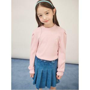 [택가 45,000] 여아 메탈 저지 블라우스 - 라이트 핑크 (BI5841G01Y)