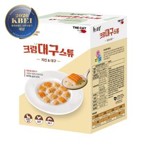 더캣 캣스토랑 고양이 습식 간식 산양유 크림스튜 치킨 대구 70g X 1박스(8개입)