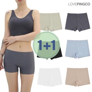 [1+1] 자체제작 네모 네모팬티 6컬러 사각 심리스 팬티 여성 드로즈