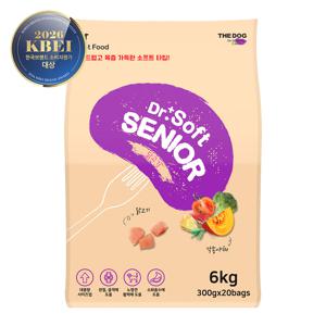 닥터소프트 프리미엄 치킨 노령견용 6kg (+계란찜 1박스)
