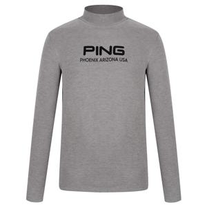 [핑골프][양말드림]남성 로고 배색 반목 긴팔 이너 티셔츠 111D4TI303_MG