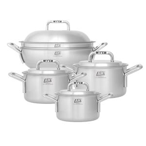 316Ti스텐 통5중 샤프 삼시세끼 세트(양수16,20,24,파티웍28)