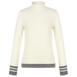 [양말드림]여성 배색 반목 긴팔 이너 티셔츠 121D4TI353_WH