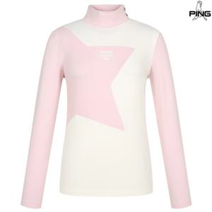 [양말드림]여성 배색 하이넥 긴팔 이너 티셔츠 121D4TI384_PK