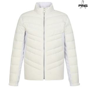 [양말드림]남성 사선 퀼팅 구스 다운 점퍼 111D4JP301_WH