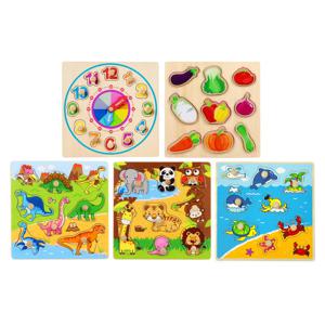 원목판퍼즐 B  5종세트