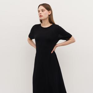 [최초가 159,000원] 하프슬리브 플레어 롱드레스