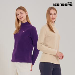 B 양면 플리스 모크넥 여성 2컬러 택1