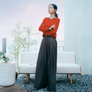 [미리주문10%]26SS 벨티드 투턱 드레이프 팬츠