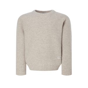 남성 [[25FW]] HZSW5D407I2 [시즌오프][셔틀랜드 울] 베이지 쉐기독 크루넥 니트