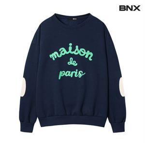 정상가 69,000원 레터링 패치 기모맨투맨 (BW4TS029L0)