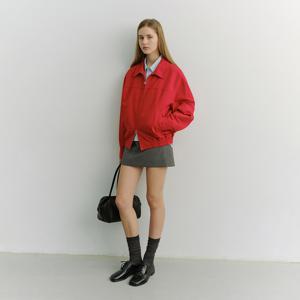 UNISEX COLLARED BLOUSON JACKET_RED_UDJU6A109R2