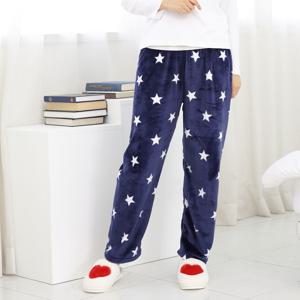 남여공용 극세사 수면바지(스타네이비) 여자수면바지 남자수면바지 겨울바지 잠옷바지 아동양말