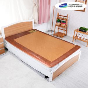 한일생활과학 프리미엄 황토사각 전기장판 퀸 2난방 / 침대 바닥 전기매트 온도조절기 두꺼운 소형 방수