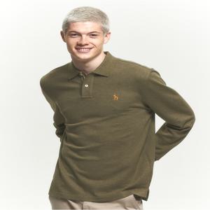 남성 [[24FW]] HZTS4D431K2 [아이코닉] 카키 긴팔 피케 카라 티셔츠