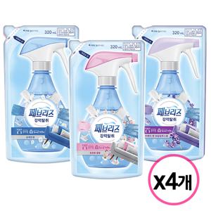 섬유탈취제 리필 320ml 4개 택1