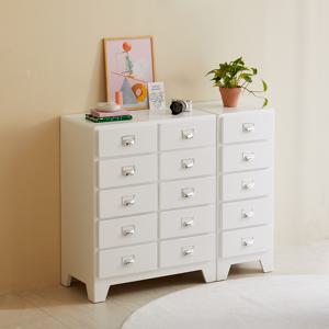 모토 북유럽풍 원목 5단 10단 레트로 수납장 다용도 서랍장