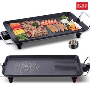 와이드 전기그릴 48CM 다이아몬드코팅 명절 부침요리 전기팬 전기후라이팬 버베큐그릴