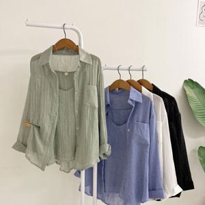 [브리치]  /  세트  넨타스 썸머 끈조절 나시 포켓 셔츠(4color)