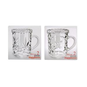 크리스탈 뚜껑 머그 대 1p 커피잔 물컵 손잡이컵 머그컵 유리머그컵 유리머그잔 물컵 유리물컵