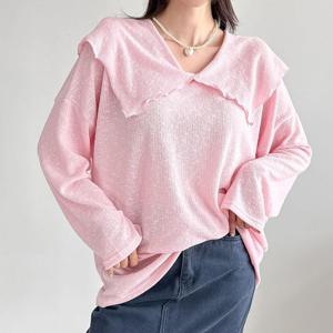 [다잇템] 여자 긴팔티 세일러카라 박스 날라리 티셔츠