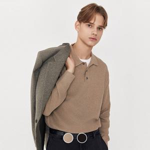 055912 12gg 스티치 폴로넥 니트 스웨터