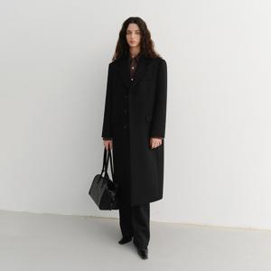 던스트 UNISEX SINGLE-BREASTED CASHMERE COAT BLACK_UDCO5D126BK