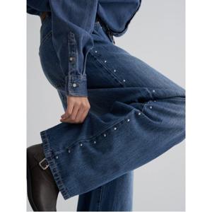 스터드 벌룬핏 데님 - 블루 (165X21APGP)