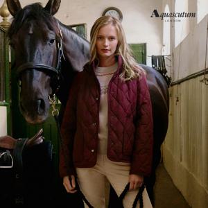 아쿠아스큐텀 25FW 여성 헝가리 구스다운 퀼팅 재킷