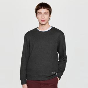 헤지스 [25FW] 남성 트위드 니트라이크 맨투맨티셔츠 HZTS5D601K2