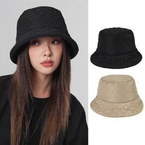 패딩 버킷햇 겨울 방한 보온 누빔 벙거지 모자