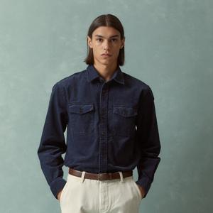 15W 코듀로이 셔츠 재킷 (네이비) (BBTHMNF401)