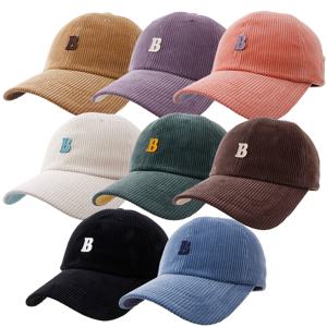 겨울 골덴 면 B 볼캡 남자 여자 스포츠 골프 등산 작업 단체 야구모자/DD-820