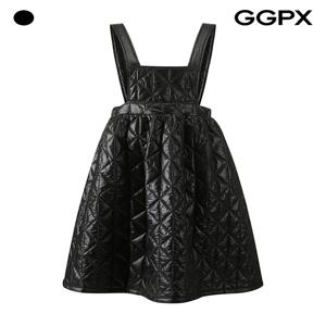 민소매 백 밴딩 퀼팅 패딩 원피스 (GPBOP015F)