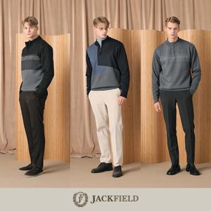 [파격기획가] 잭필드 남성 기모 본딩 하프 집업 니트 3종_23918186_634696