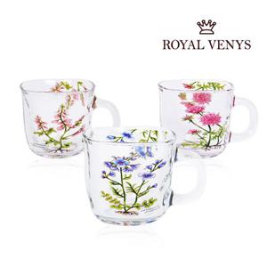 로얄베니스 야생화 언더 유리컵 3P 세트