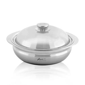 국산 애플팟 통5중스텐 전골냄비 20cm IH인덕션전용 불고기 샤브샤브 낮은냄비