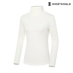 여성 WG 립 믹스 하이넥 티셔츠 L_WWW23271W3 (정상가:159,000)