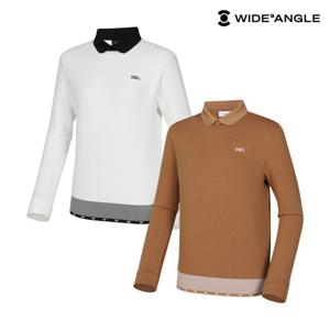 여성 CO 변형 카라 블루종 티셔츠 L_WWW24271