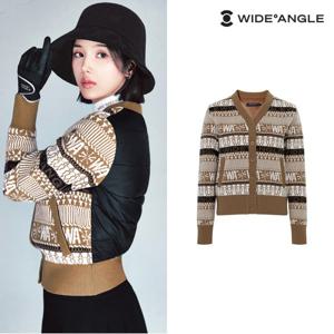 공식 신상 여성 CO 노르딕 하이브리드 브이넥 방풍 골프 가디건 L_WWW25K75E3