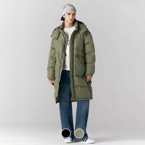 073928 차은우 후드 덕다운 롱파카