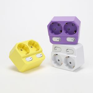 더좋은 회전형 멀티탭 2구 개별 스위치 콘센트